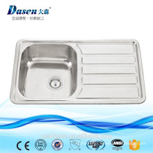 DS 7848 single bowl with drainboard stainless steel washing sink stainless steel counter top upc undermount sink